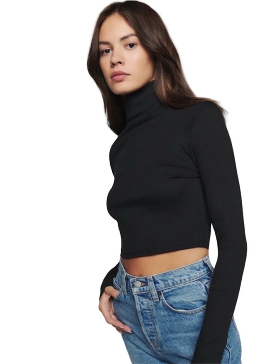 Reformation Tops - REFORMATION ‘Davy’ Ribbed Crop Top